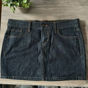 Old navy dark denim jean skirt